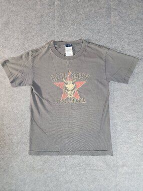Vintage Y2K Bluenotes Now & Zen Hail Mary Taxi Service Devil Graphic Tee Small